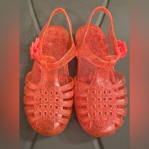 Jelly Shoes Pink Girls Size XL 11 / 12 Cat & Jack Sandals Shoes Summer